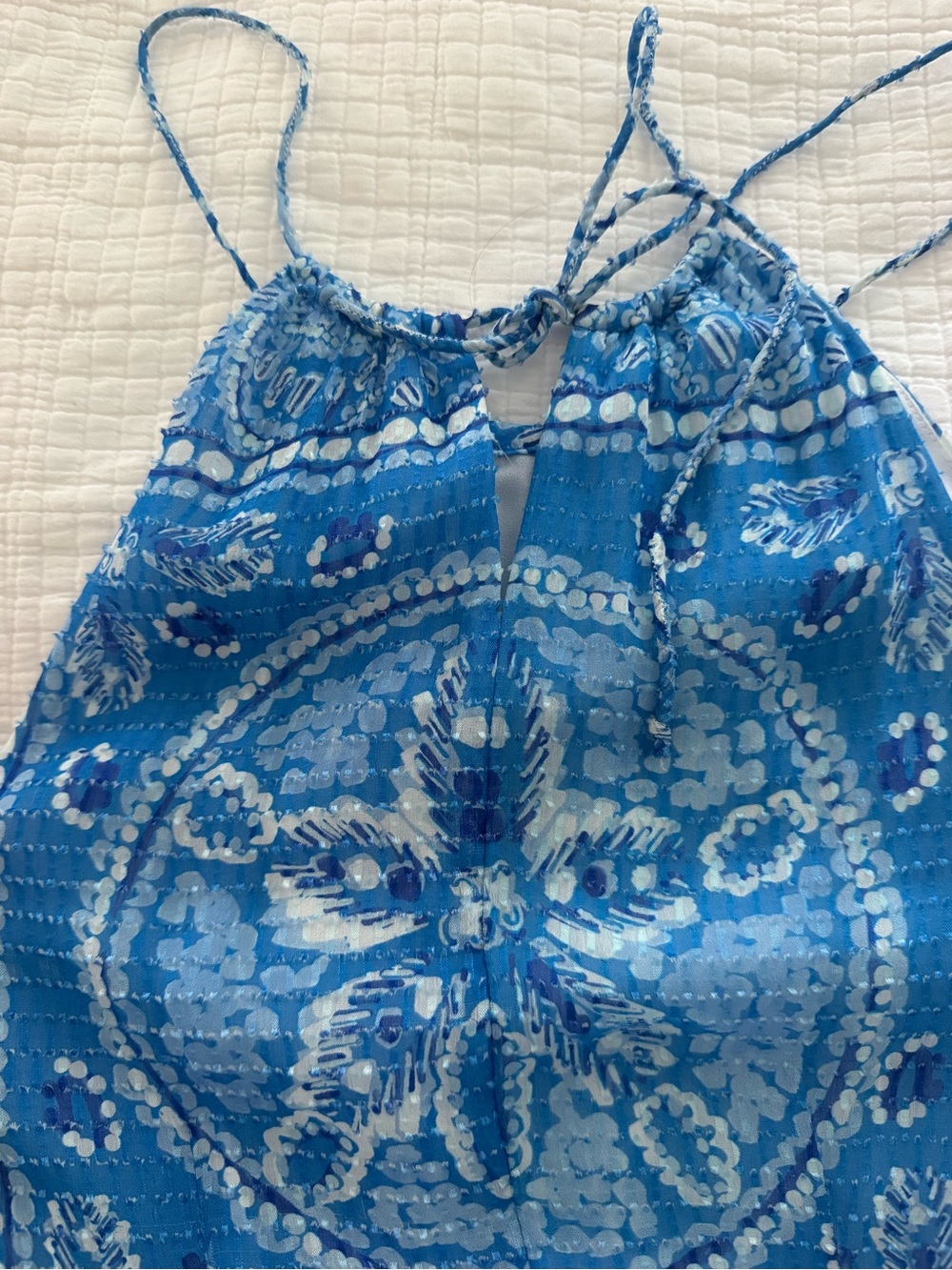 Vineyard Vines Sand Dollar Halter Maxi Dress - 00 - Picture 6 of 10